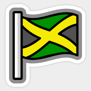 Jamaincan Flag Sticker